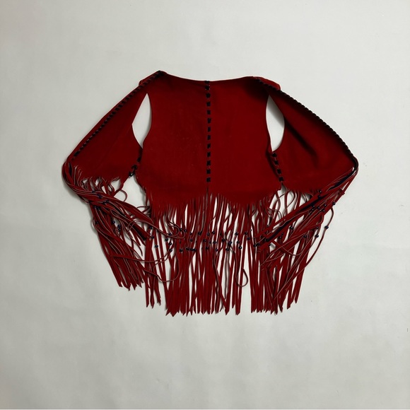 VINTAGE 70’s suede fringe vest - Picture 2 of 5